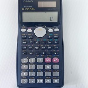 Casio‎ Scientific Calculator S-V.P.A.M. Fix-991MS Two Way Power With Cover